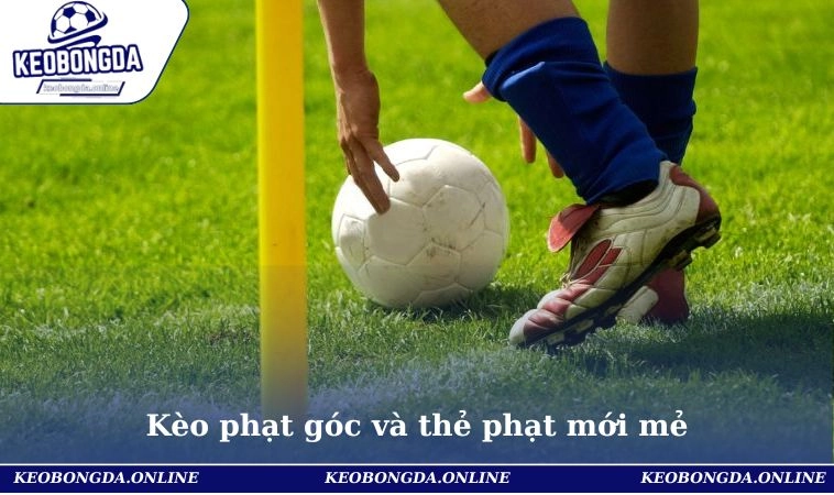 Kèo phạt góc và thẻ phạt mới mẻ, nhiều cơ hội thắng